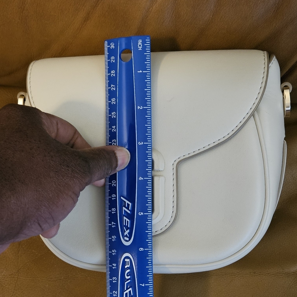Women's Marc Jacobs Cream Leather Luxury Crossbody/Shoulder Bag (EXCELLENT) - Picture 15 of 16